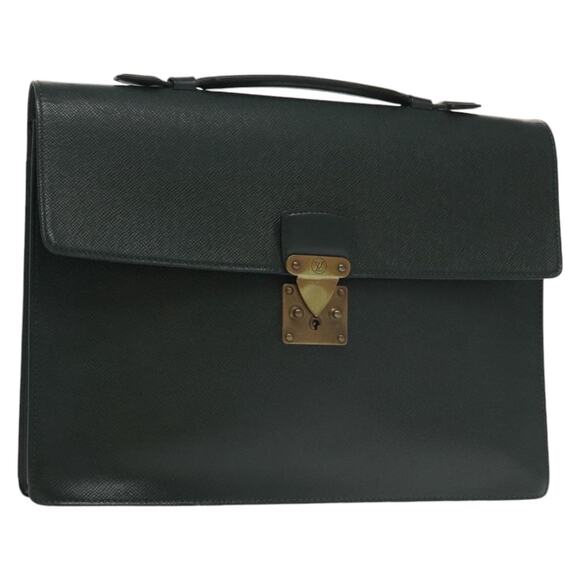 LOUIS VUITTON Taiga Serviette Kourad Business Bag Epicea M30074 - Picture 1 of 16